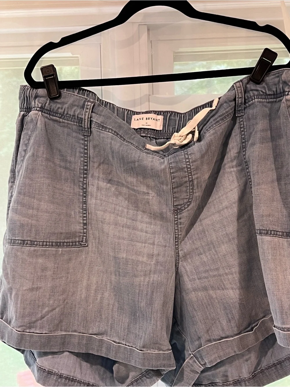 LOT OF EUC 4 Lane Bryant Shorts - Black, Light Blue, White - Picture 4 of 9